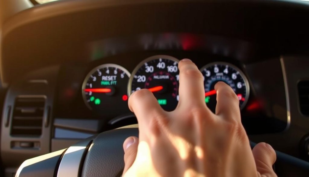 Toyota Tacoma maintenance light reset process