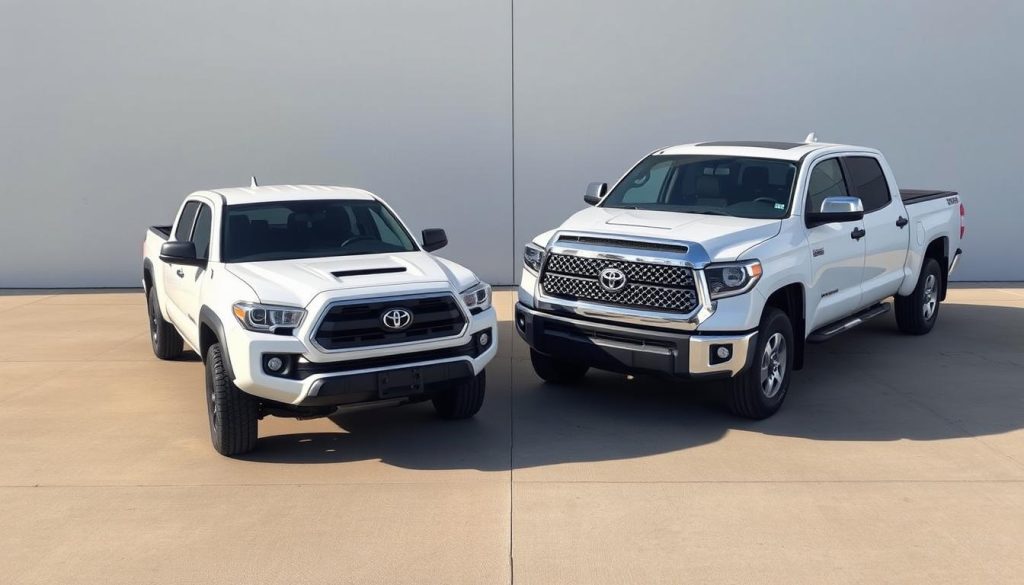 Toyota Tacoma vs Tundra Size Comparison