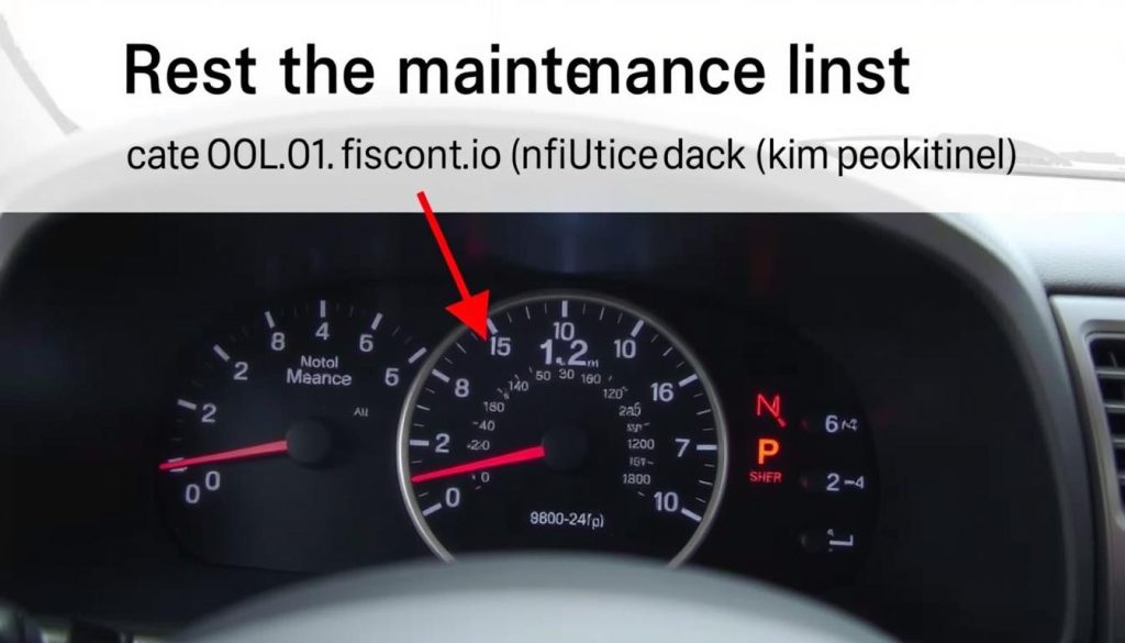 4runner maintenance light reset process