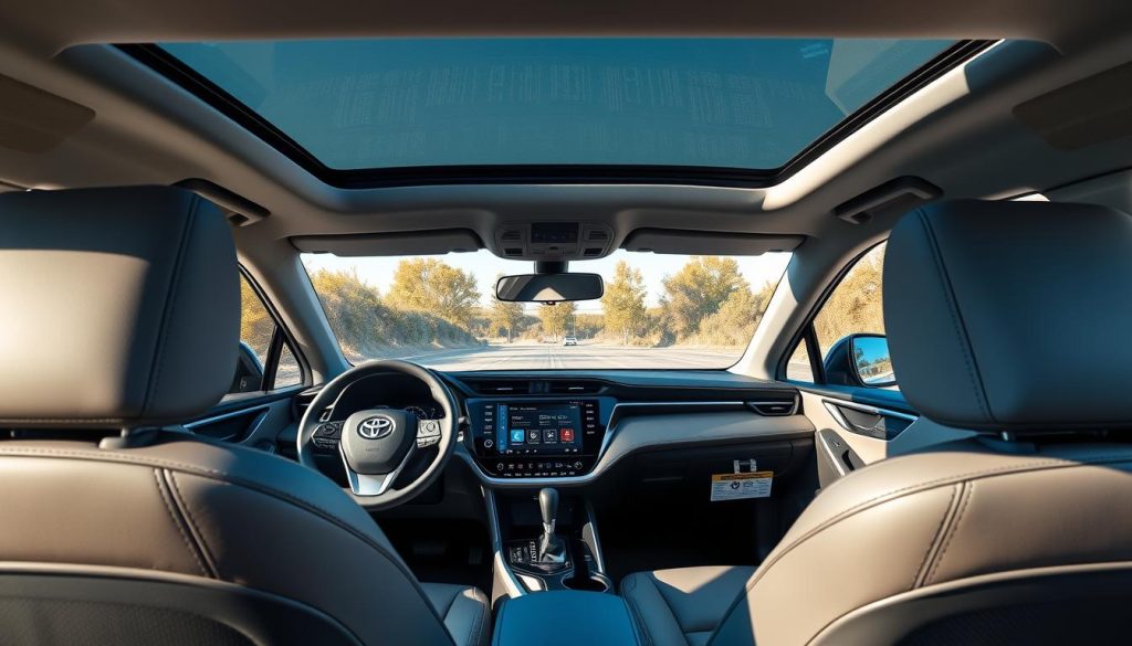 RAV4 hybrid interior and tech