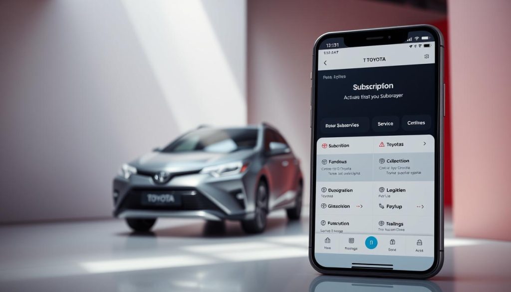 Toyota app subscription management