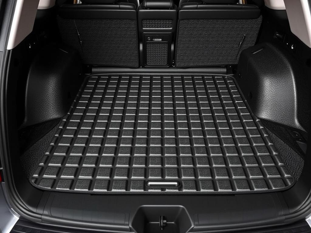 Close-up of cargo liner material showing texture and thickness