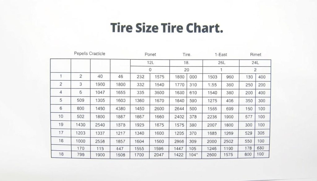 Corolla Hatchback tire size chart