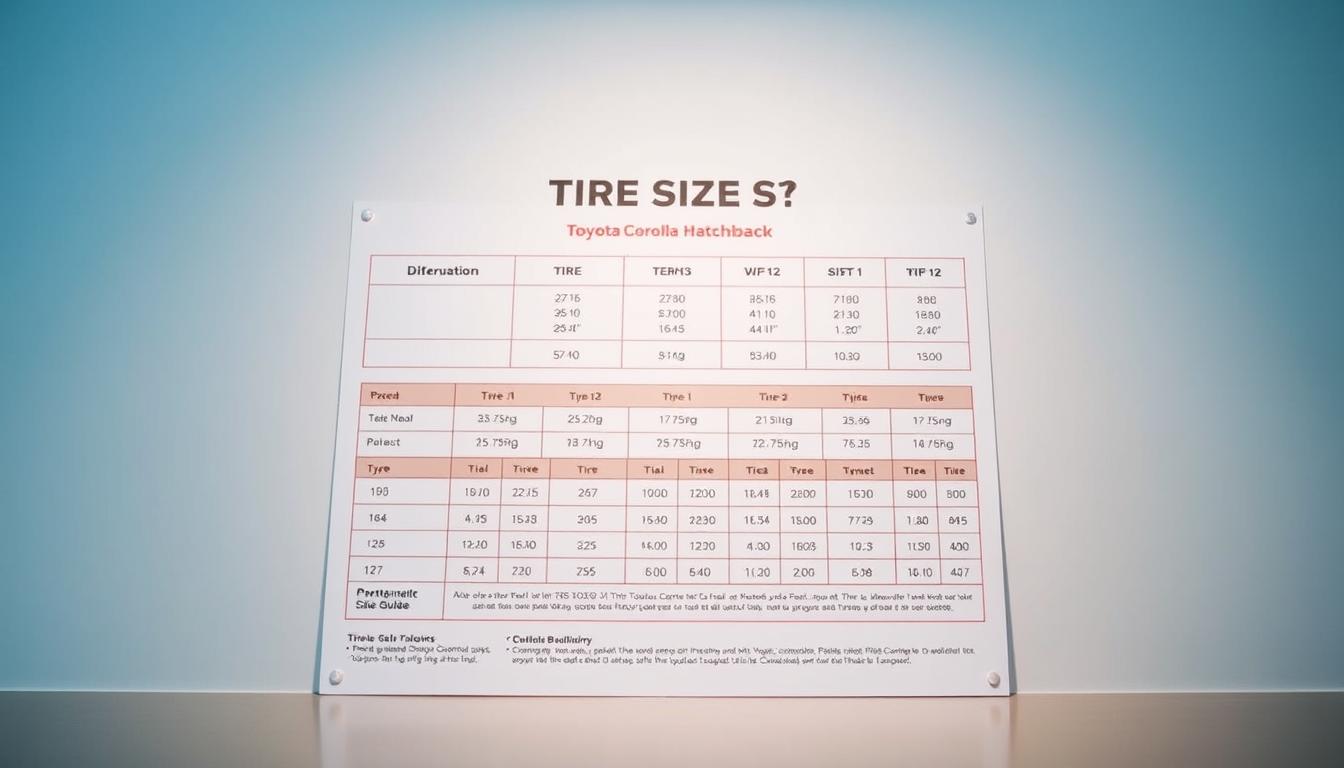 Corolla Hatchback tire size