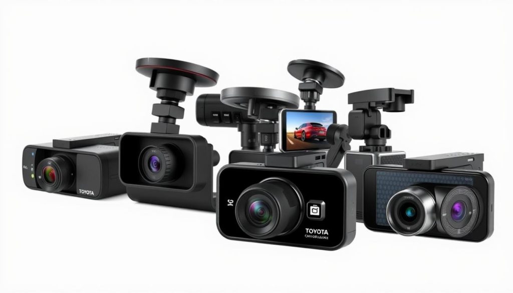 Various dash cams compatible with 2025 Toyota Corolla Hatchback