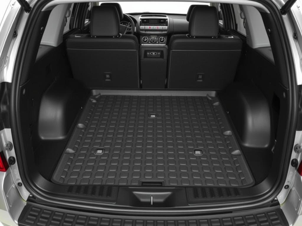 WeatherTech Toyota 4Runner cargo liner showing raised lip and textured surface
