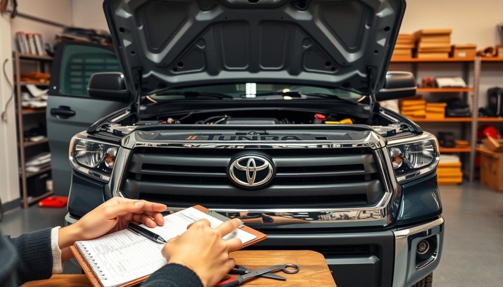 documenting Toyota Tundra maintenance