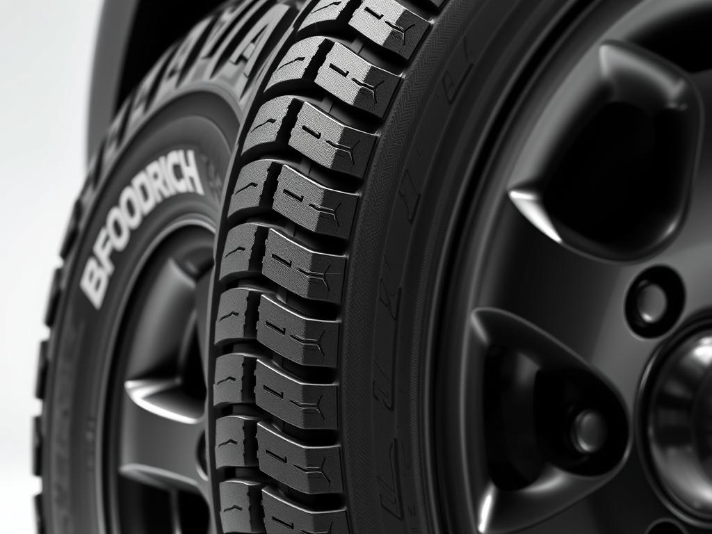 BFGoodrich All-Terrain T/A KO2 tire mounted on a Toyota Tacoma