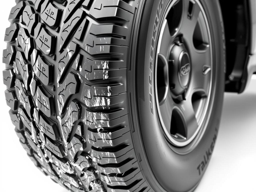 Falken Wildpeak A/T3W tire with snow performance features highlighted
