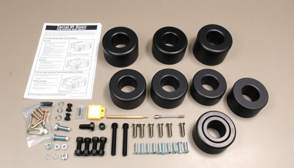 TerraLift Basic Lift Kit components for Toyota C-HR