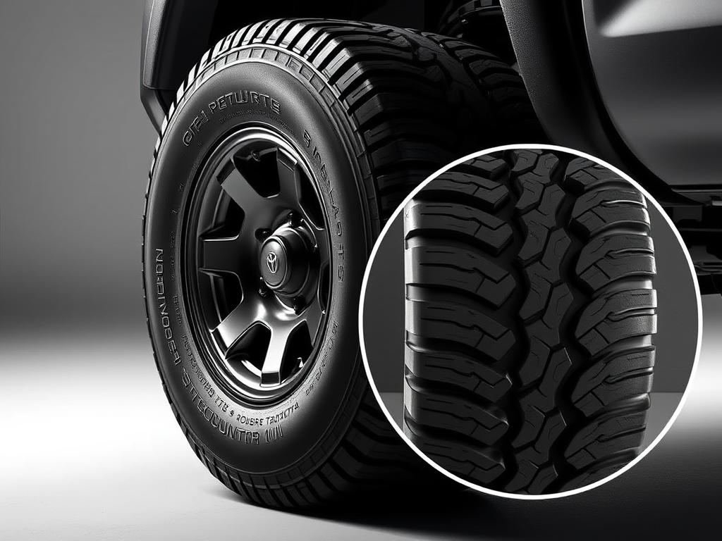 Toyo Open Country A/T III tire showing tread pattern optimized for noise reduction