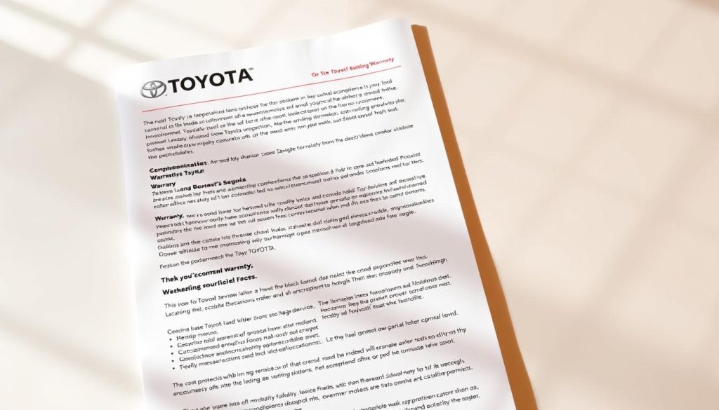 Toyota Sequoia maintenance warranty documentation