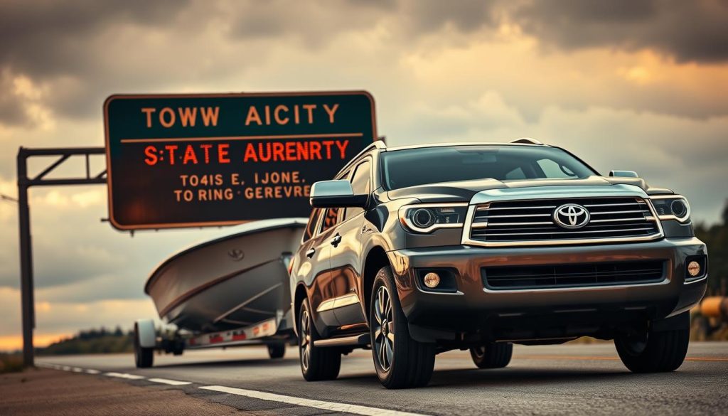 Toyota Sequoia towing capacity state regulations