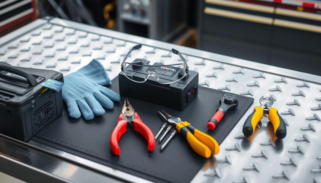 Toyota battery installation safety equipment