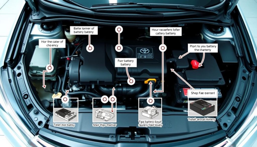 Toyota battery replacement steps for Corolla models