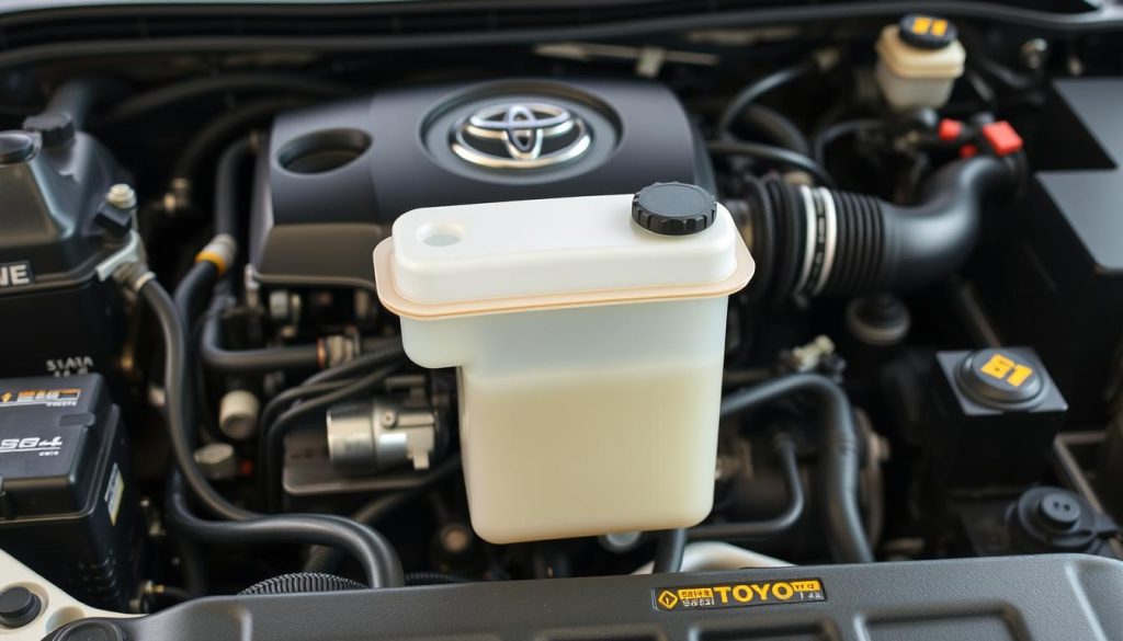 Toyota coolant reservoir location