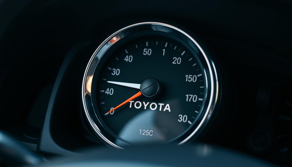Toyota engine temperature gauge
