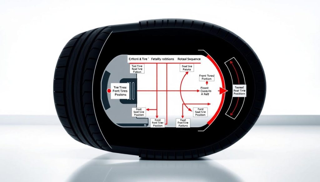 Toyota tire rotation patterns diagram